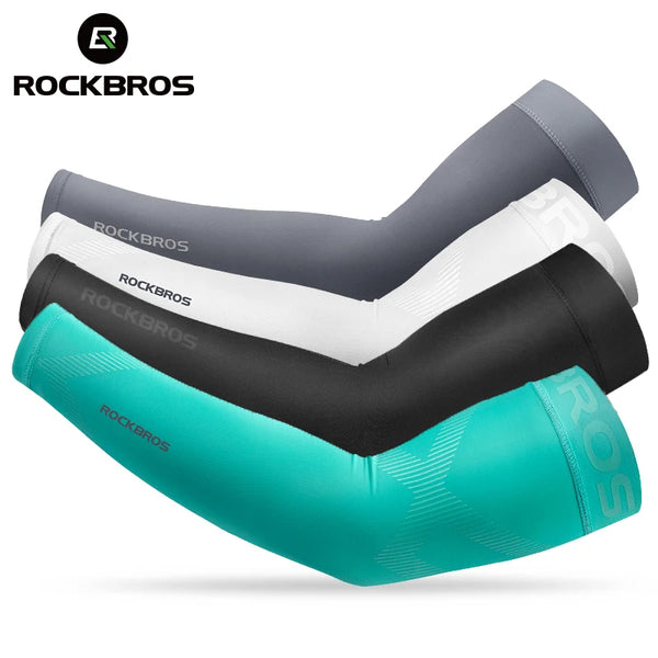 Scaldabraccia in tessuto Ice ROCKBROS per corsa e campeggio, manicotto da basket, manicotto da corsa, manicotto da ciclismo, attrezzatura di sicurezza per sport estivi
