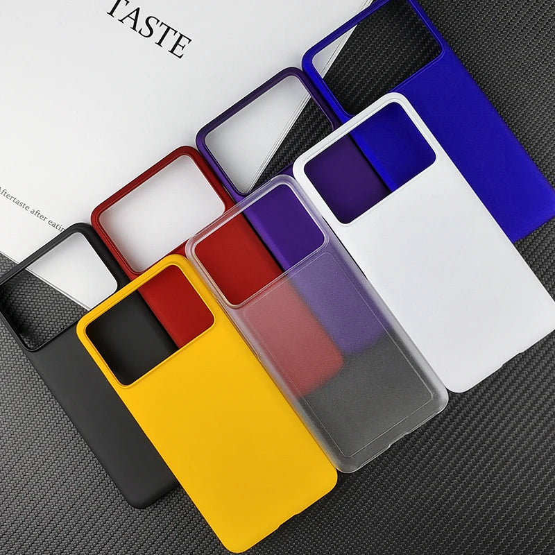 Simple Ultra-thin Matte Hard Phone Case For Xiaomi Poco X6 Pro X6Pro Redmi K70 Pro K70E Anti-fingerprint PC Back Case Cover