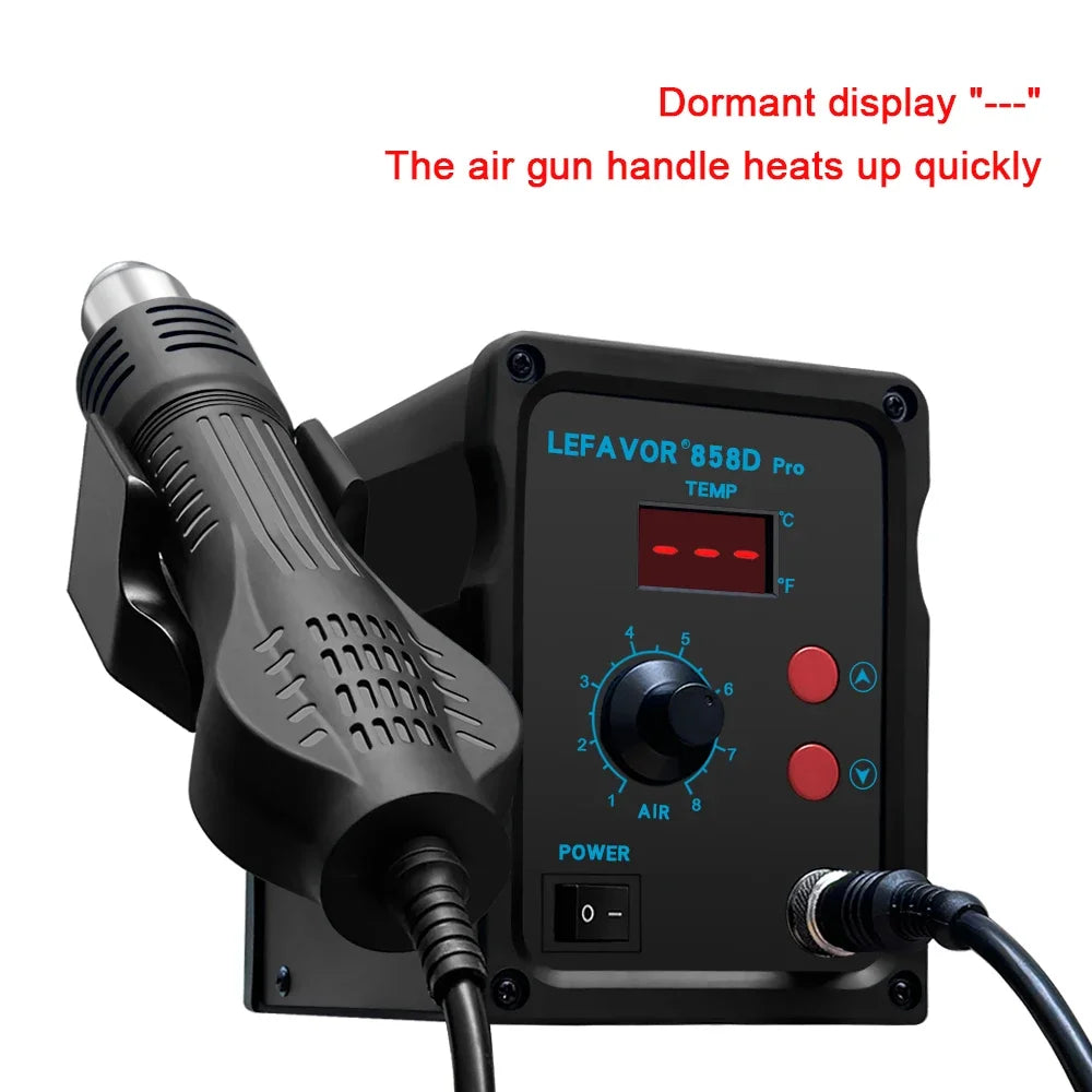 858D Hot Air Gun BGA Soldering Rework Station Blower Hair Dryer Hairdryer Soldering Heat Gun 220V 110V SMD SMT Welding Repair