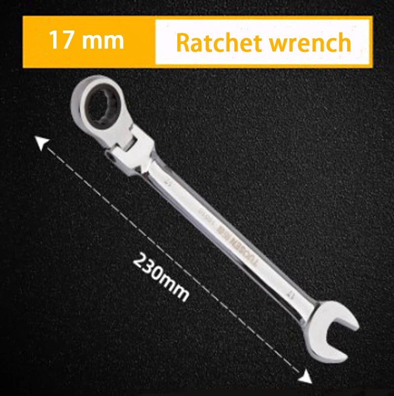 Automatic Fast And Labor-Saving Dual-Use Open-Ended Universal 72-Tooth Ratchet Wrench Movable Head Open Plummer