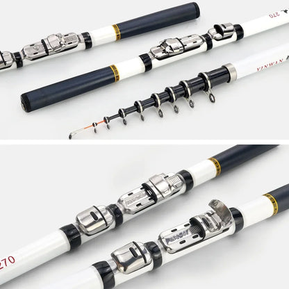 JOSBY Telescopic Rock Fishing Rod Spinning Carp Feeder Carbon Fiber Pesca 3M 2.7M 2.4M 2.1M 1.8M 1.5M Mini Travel Ultra durable