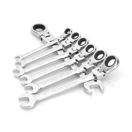 20 21 24mm 1PC Ratchet Wrench of Keys Spanner Hand Tool 72-Tooth Ratcheting Flexible Head Mirror Finish