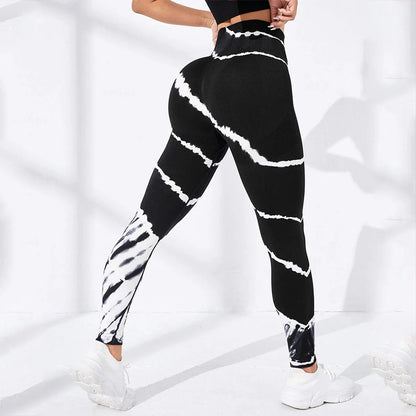 Seamless Tie Dye Leggings Women Sexy Fitness Gym Legging Push up High waist Leggings Sport Pants