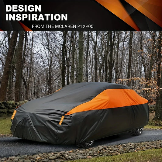 Car Covers Outdoor Waterproof Sun Rain Snow Protection UV Auto Cover Universal SUV/Sedan 190T Car Protective Full Covers 