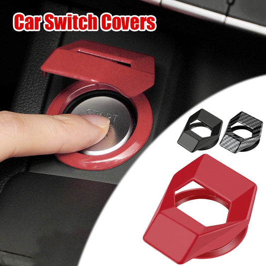 Ignition Controller Covers Start Stop Button Cover Decorative Universal Car Engine Switch Decor Interior Protector