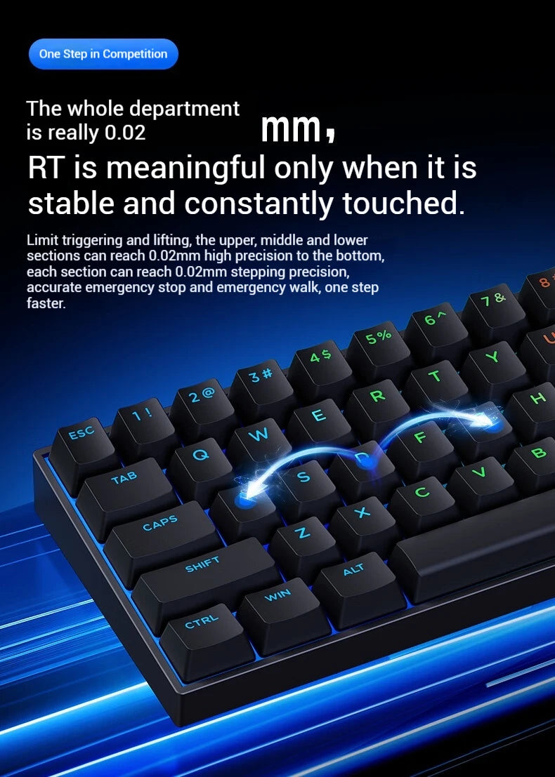 MCHOSE ACE60 Pro Magnetic Axis Mechanical Keyboard Gaming And Esports Desktop Computer Customized Wired Keyboard USB Interface