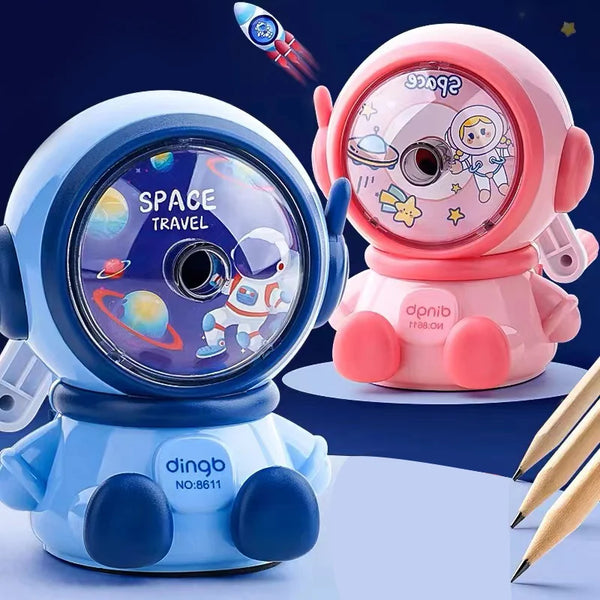 Temperamatite automatico a forma di astronauta, per studenti, 1 pezzo