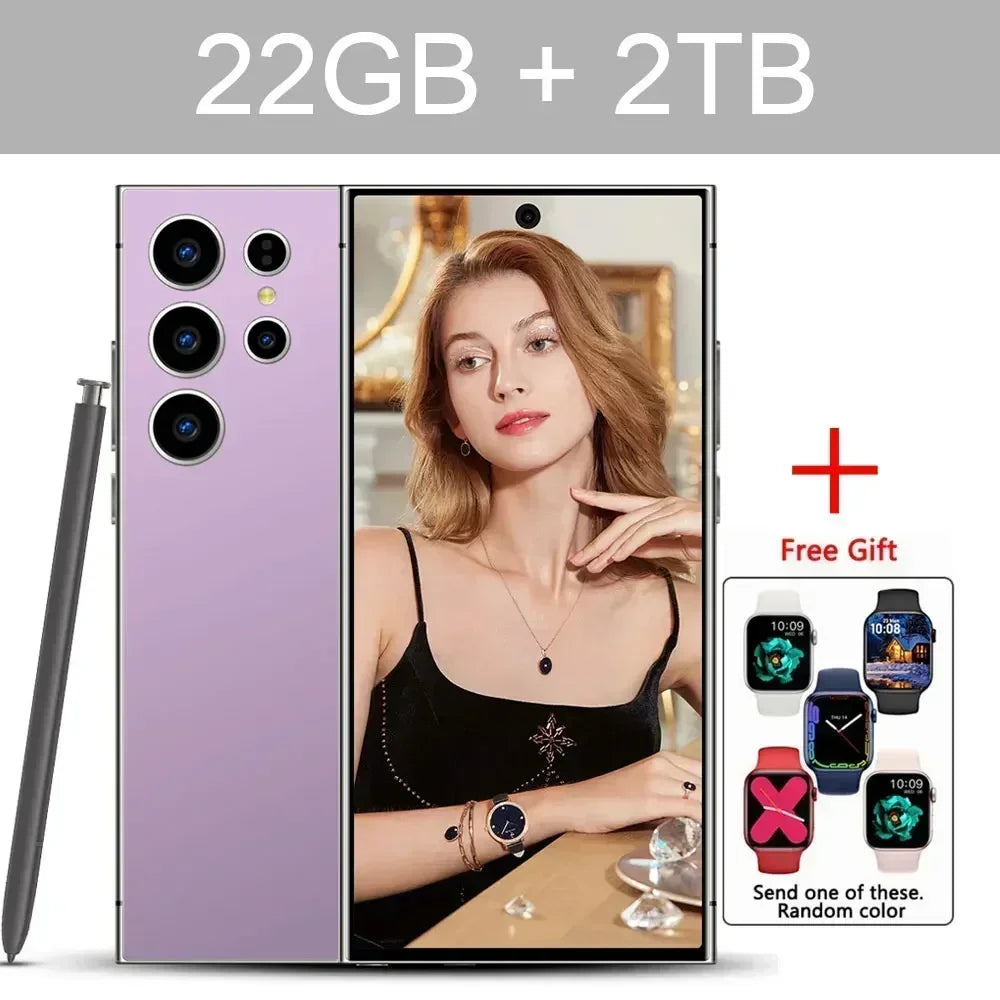 S24 Ultra Smart Mobile Phones Smartphone Android 14 Cell Phone 22TB+2TB 5G Dual SIM Snapdragon 8 gen 3 Global Version Cellphones