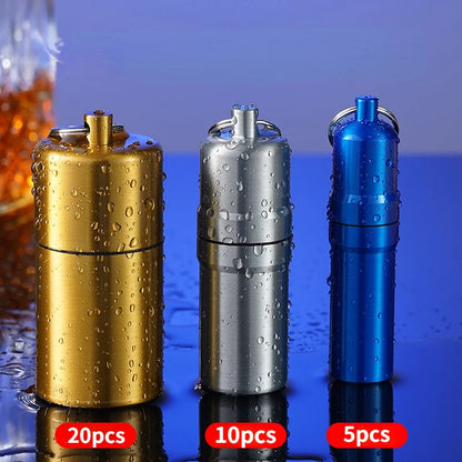 Outdoor Metal Cigarette Case 5pcs 10pcs 20pcs Waterproof Anti-pressure Portable Storage Sealed Cans Cigarette Accessories