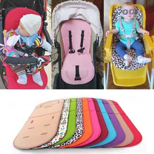 Stroller Seat Cushion Soft Baby Pushchair Car Cart High Chair Seat Trolley Cushions Kids Stroller Mattress Soft Pad Large Sizes 