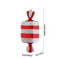 1Pcs 16CM Christmas Candy Pendant Red White PVC Painted Lollipop Cane Christmas Tree Decoration Christmas Home Decor Kids Gifts