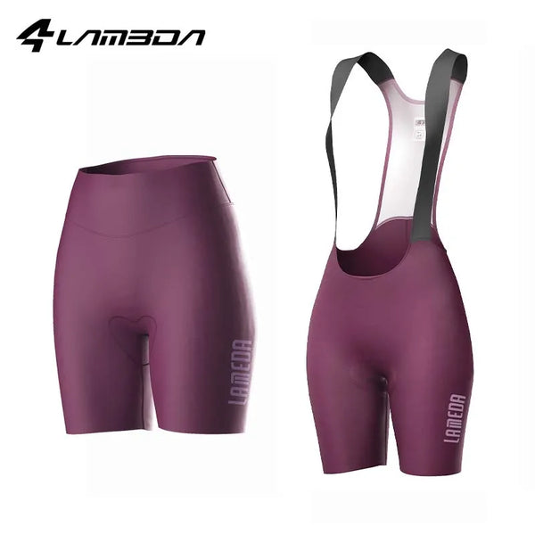 Pantaloncini da ciclismo estivi LAMEDA Pro da donna, pantaloncini con bretelle da ciclismo, imbottiti in spugna 3D, pantaloni da ciclismo da strada ammortizzanti