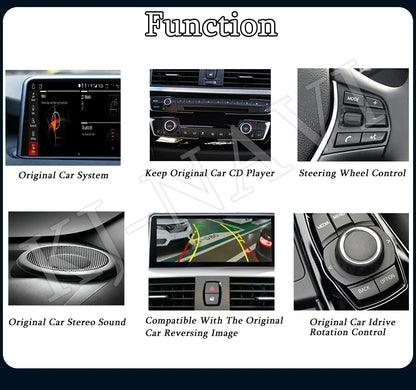 Android Auto For BMW X1 F48 X2 F49 (2016- 2017) NBT&EVO System 2018 - 2020 Car Radio Player GPS Navigation Multimedia Carplay