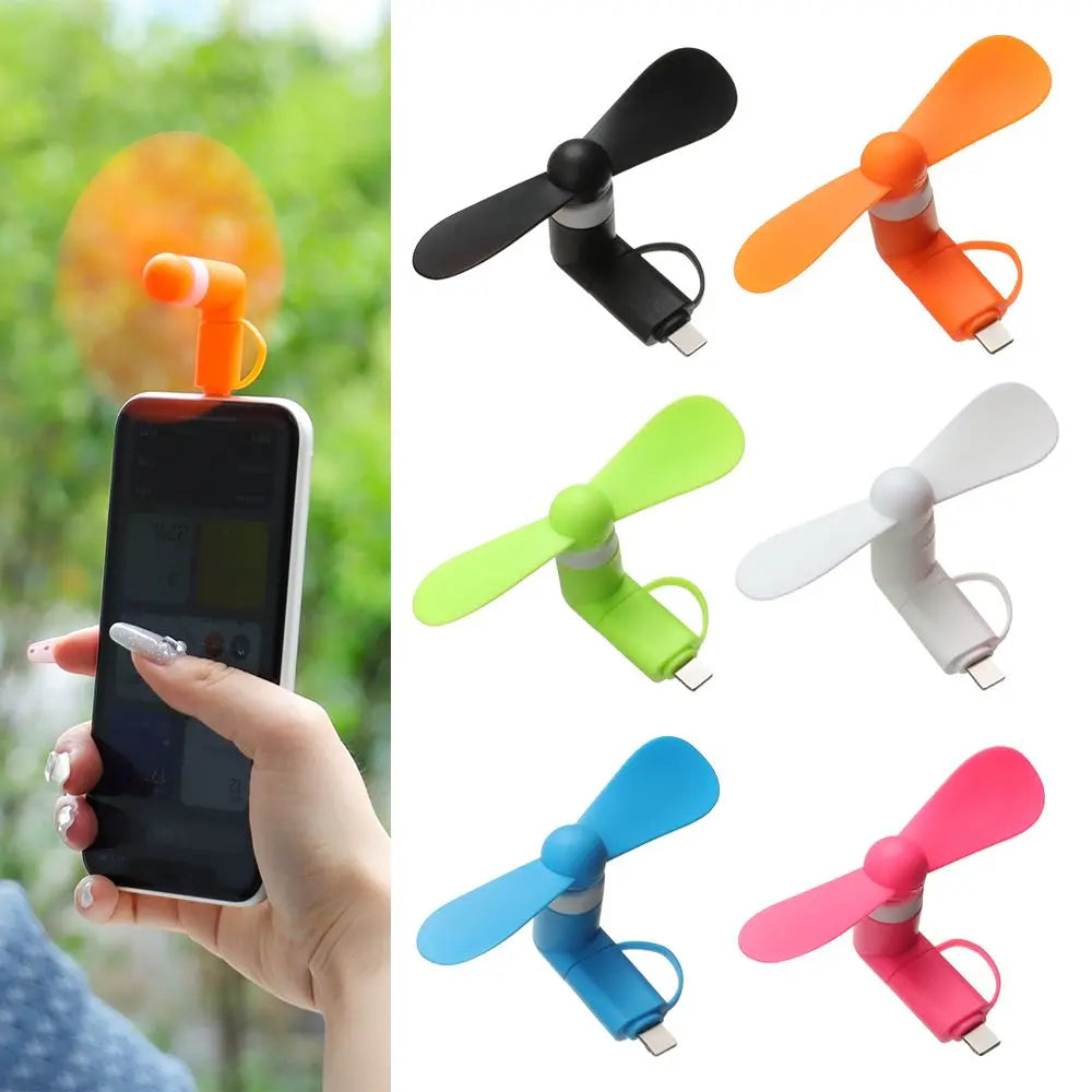 Creative USB Fan Flexible 2in1 Mini Portable Mobile Phone Fan Cooler For Android For IPhone For Samsung For Huawei For iPad