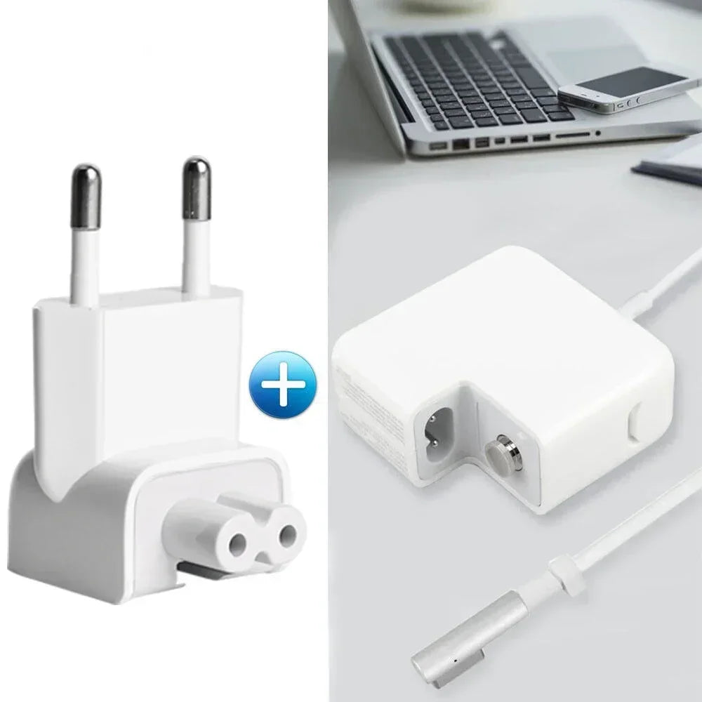 5/1Pack EU AC Power Wall Plug Duck Head For Apple MacBook iPad Pro Air Adapter Charger Fast Charging Laptop Converters Adapters