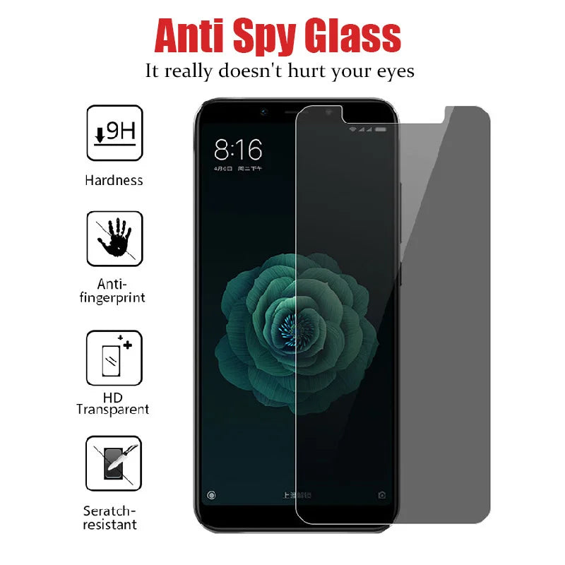 Anti Spy Tempered Glass For Xiaomi Mi 10 Lite 9 Lite A3 Privacy Screen Protector For Xiaomi Mi 10T Lite 10T Pro 9T Pro