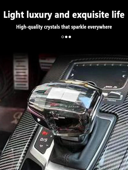 Modify crystal shift knob cover shifter cap gear stick for Audi A4 B9 A5 S5 Q5 Q7 RS4 RS5 RS Sline 2016-2022 tuning Accessories