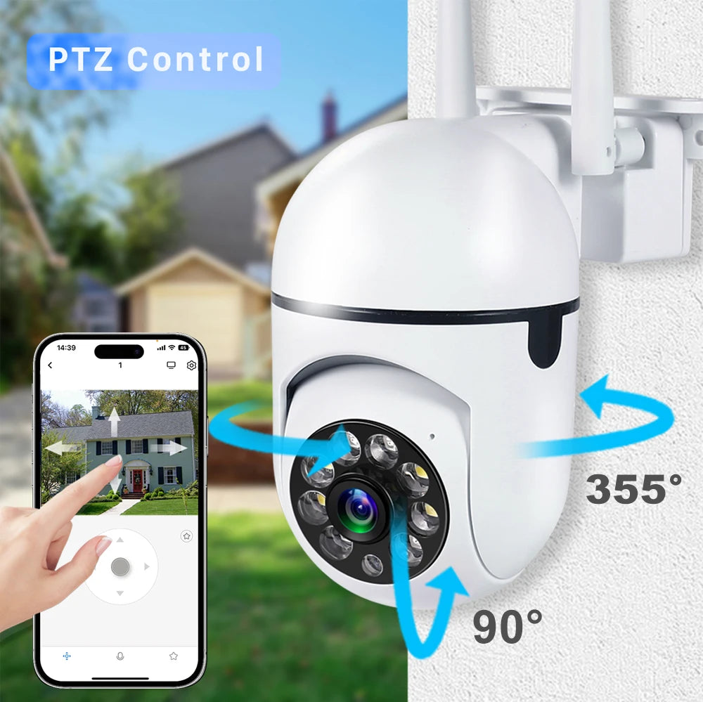 1080P 4PCS Outdoor Camera CCTV IP Wifi Surveillance Camera Waterproof Security Protection Wireless Home Monitor Track Alarm 360°