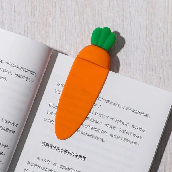 Segnalibri stereo 3D in silicone, carini e creativi, a forma di carota, per bambini, fai da te, decorazioni, regali, cancelleria, scuola, ufficio