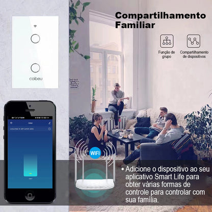 Alexa Alexa alasil alegente WiFi WiFi smart switch app neutral wire Google Home 110V 220V smart switch WiFi