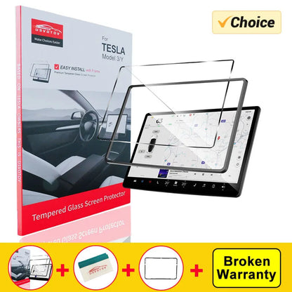 HD Matte Tempered Glass Screen Protector For Tesla Model 3 Y Highland Accessories 2024 2023 2022 Center Display Film Anti-glare