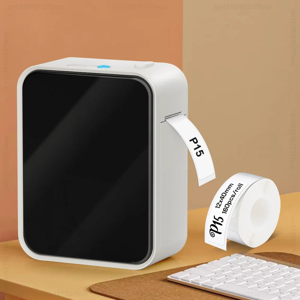 P15 Label Maker Similar to D11 D101 D110 Thermal Printer Portable Inkless Labeling Machine or 3PK Label Tape Adhesive Sticker