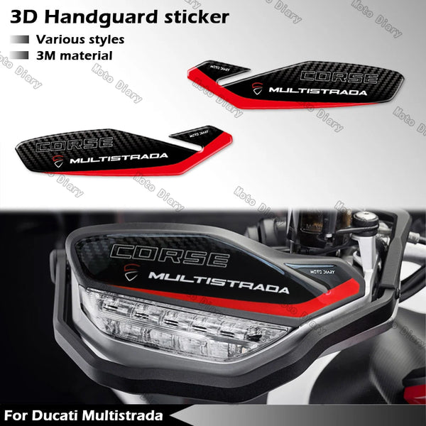 Adesivi 3D per paramani per moto Ducati