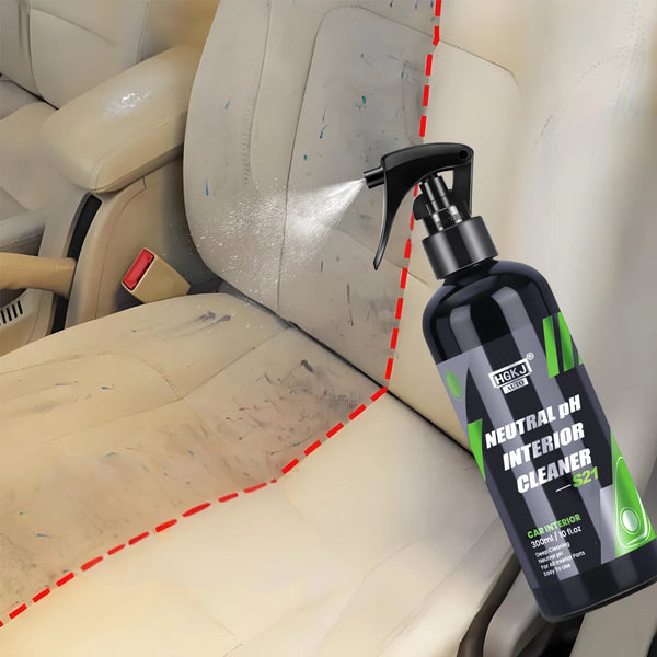 Agente detergente per interni auto, detergente per soffitti, pelle, flanella, tessuto, senza acqua, strumento multiuso per la pulizia del cruscotto dell'auto HGKJ S21