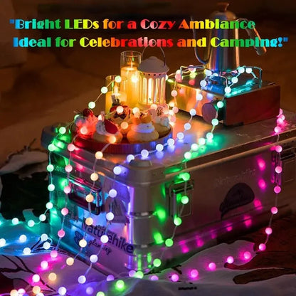 10M RGB LED Fairy Lights Globe Ball String Smart APP Bluetooth Control Addressable Garlands Outdoor Christmas Room Decoration