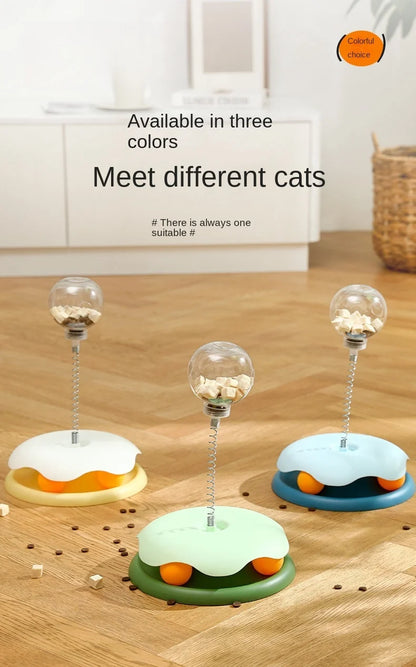 Cat Puzzle Food Leaking Ball Toy Cat Dog Interactive Treat Leaking Toy Catnip Slow Cat Dog Feeder Fun Pet Products Accessories