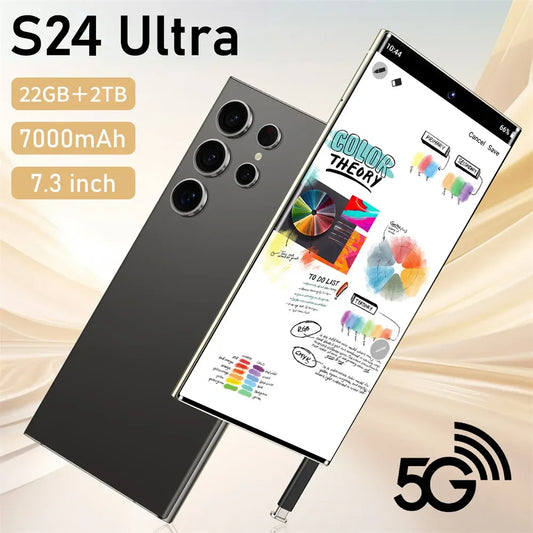 S24 Ultra Smart Mobile Phones Smartphone Android 14 Cell Phone 22TB+2TB 5G Dual SIM Snapdragon 8 gen 3 Global Version Cellphones