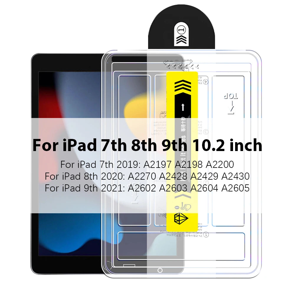 Tempered Glass Screen Protector For Ipad Pro 13 11 M4 M2 2024 12.9 10 9 10th 9th Generations Air 5 4 3 Mini 6 8th 10.2 10.9 Film