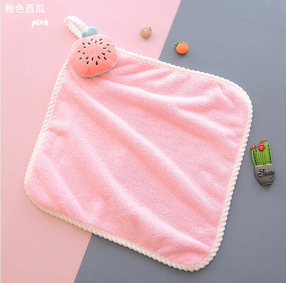 Kids Cute Cartoon Animal Hand Towels for Baby Bath Hand Dry Towel Kids Children Microfiber Towel Quick Drying Hanging Hand Towel