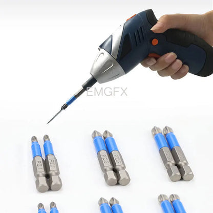 12PCs No-slip PZ1/PZ2/PZ3 Screwdriver Bit Sets for Drill Magnet S2 Alloy Steel Screwdriver Electric Impact 50/25mm PH1/PH2/PH3