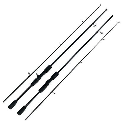 Casting Spinning Fishing Rod 1.8m 1.68m UltraLight Carbon Fiber Rod Pole 2 Section Baitcasting Fishing Rod