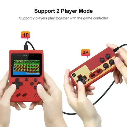 New Built-in 500 Games Retro Portable Mini Handheld Game Console 8-bit  LCD Color Macaroon Color Game Player Boys  Girls Gifts