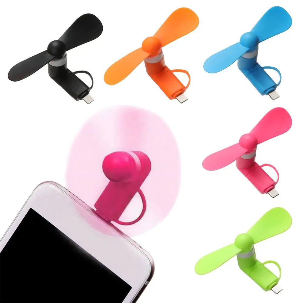 Creative USB Fan Flexible 2in1 Mini Portable Mobile Phone Fan Cooler For Android For IPhone For Samsung For Huawei For iPad