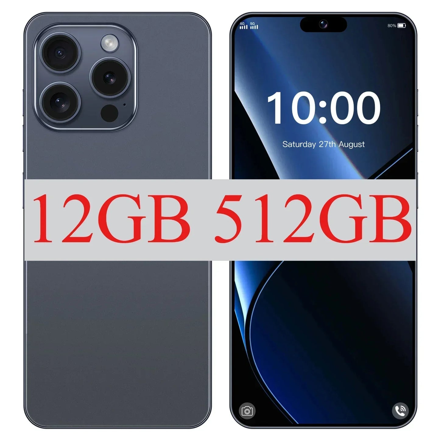 Brand New Original 16GB+1TB for Mobile Phones 6.8 Inch XS15 Pro Full Screen 4G 5G Cell Phone 6800mAh Smartphone Global Version