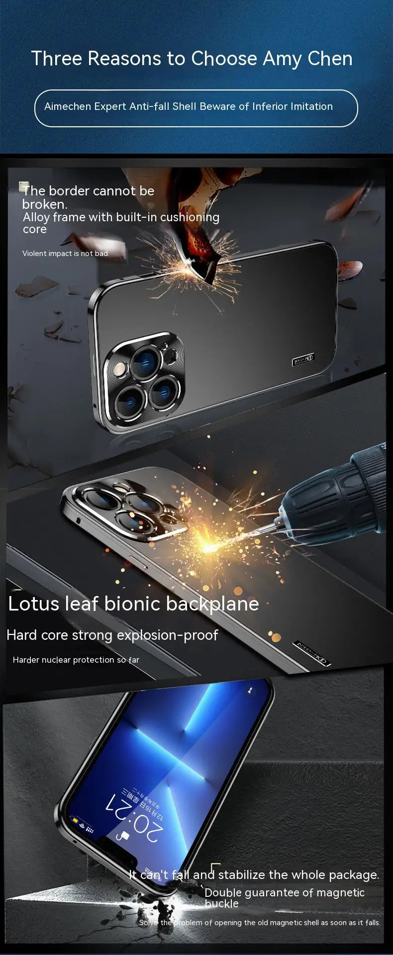 For iPhone 16 15 14 13 Pro Max Case Metal Aluminium Alloy Full Camera Lens Protective Original Color Ultrathin Back Cover