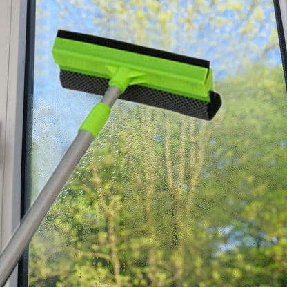 Window Squeegee Detachable Highly Absorbent Sponge 2 in 1 Window Cleaner for Car Windshield Glass Home Shower Door Bathroom