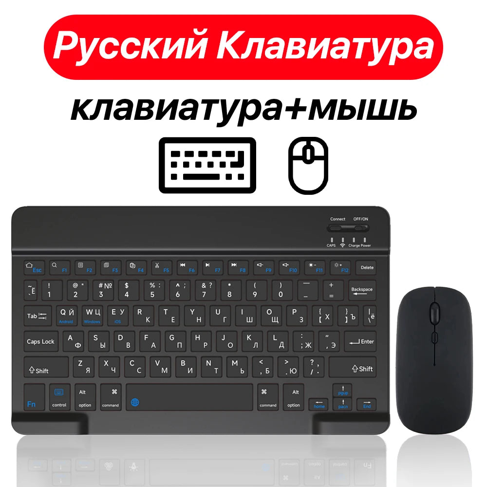 CASEPOKE For iPad Xiaomi Samsung Huawei Tablet Phone Bluetooth Keyboard and Mouse Mini Wireless Keyboard Android IOS Windows