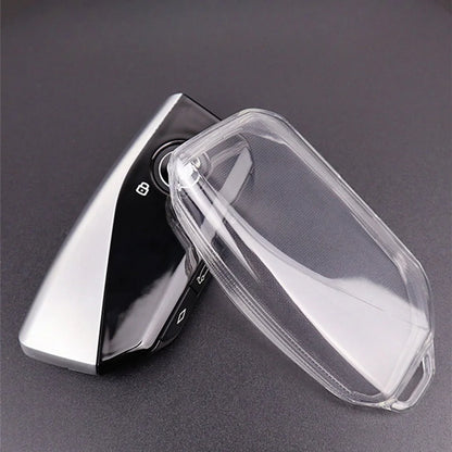 Transparent  Soft TPU Car Smart Key Cover Case For BMW X1 iX XM X5 X6 X7 i7  2023 2024 Accessories