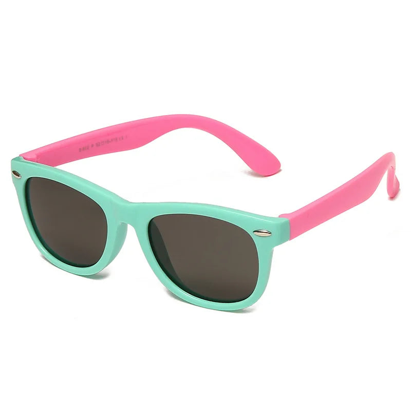 Classic Kids Silicone Sunglasses UV400 Eyewear for Boys Girls TR90 Goggles Children Sunglasses UV Protection Kids Eyewear