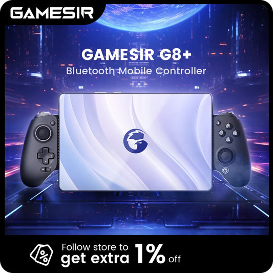 GameSir G8 Plus Bluetooth Gamepad Hall Effect Gaming Controller for Nintendo Switch, Android Phone, Tablets, iPhone, iPad, PC