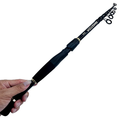 Telescopic 1.6-2.4m  Fishing Rods Ultralight Weight Spinning Casting Carbon Pole Fishing Accessories Lure Weight 10-30g