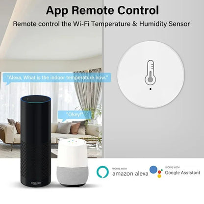 Tuya Smart Zigbee Temperature And Humidity Sensor Indoor Thermometer Monitor Work With Alexa Google Home home automation