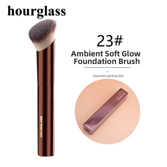 Hourglass Makeup Brushes Foundation Buffing Brush Concealer Brush Makeup Tools Long Handle Oblique Foundation Make-up Brush 