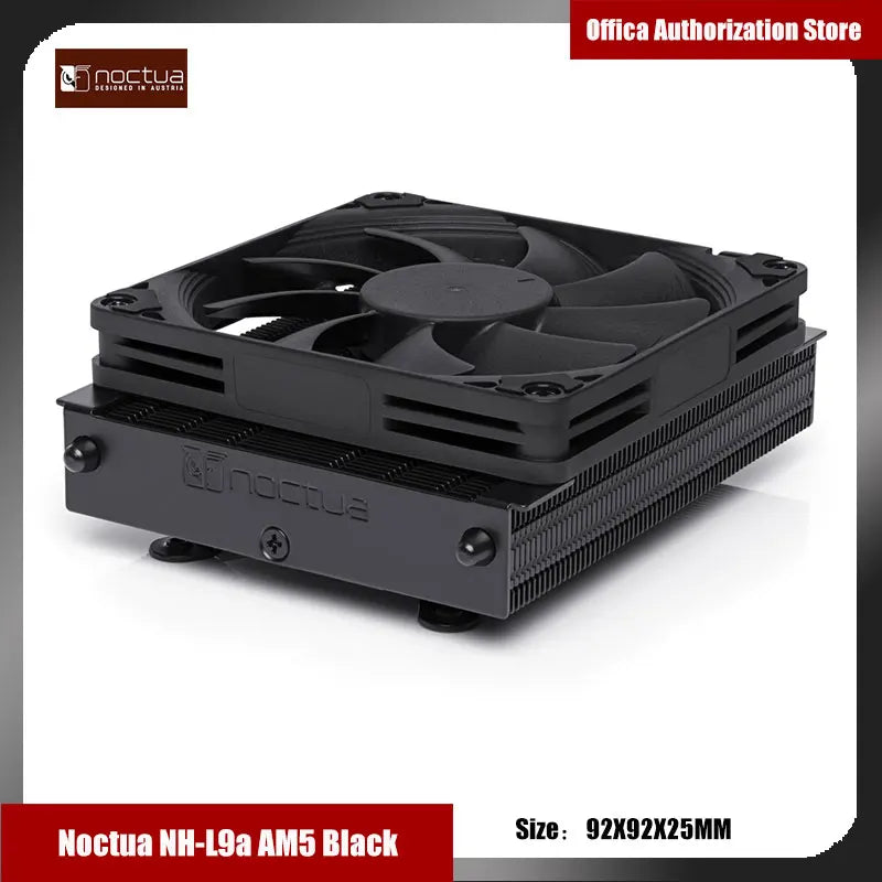 Noctua NH-L9a-AM5 92mm Fan AM5/AMD Platform CPU Cooler 37mm Height NH-L9a-AM5 Tower Radiator 6 Years Warranty