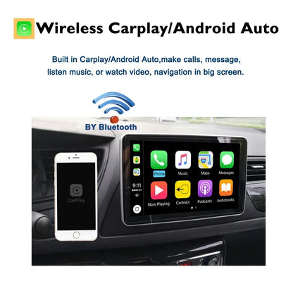 7862S Carplay 8G+256G Android 14.0 QLED 1920*720 Car DVD Player GPS Map WIFI Bluetooth RDS Radio For Porsche Cayenne 2010-2017