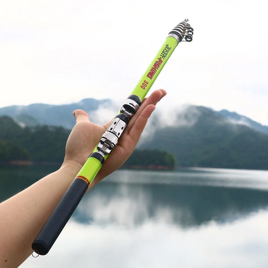 JOSBY Telescopic Rock Fishing Rod Spinning Carp Feeder Carbon Fiber Fishing 3M 2.7M 2.4M 2.1M 1.8M 1.5M Mini Travel Ultra durable